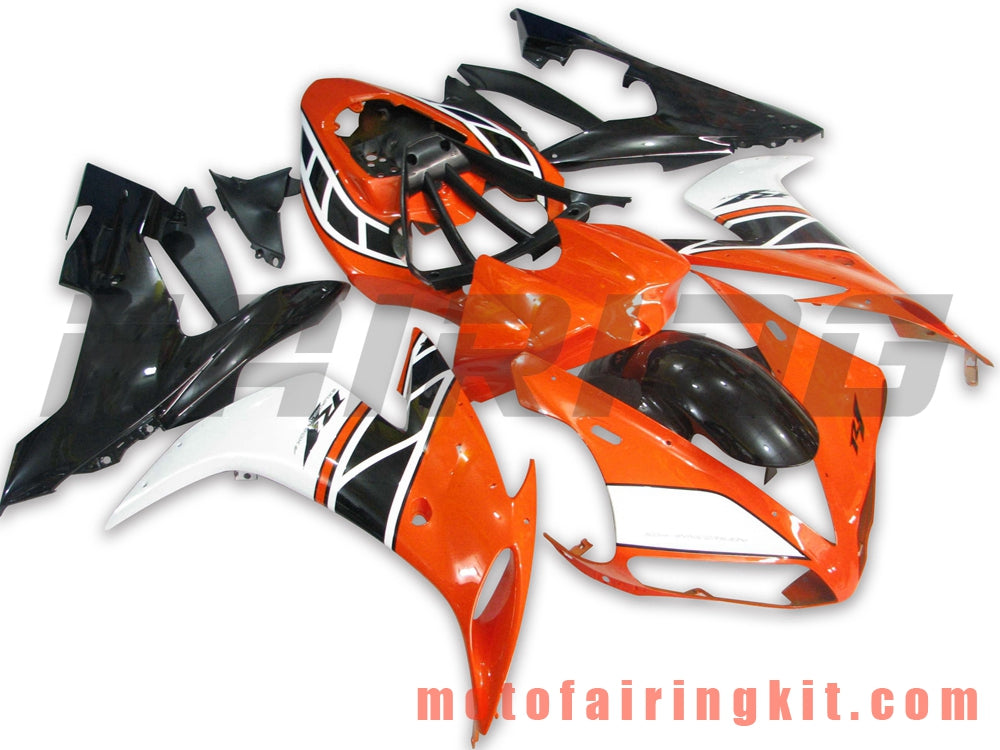 Fairing Kits Fit for YZF-1000 R1 2004 2005 2006 YZF 1000 R1 04 05 06 Plastic ABS Injection Mold Complete Motorcycle Body Aftermarket Bodywork Frame (Orange & Black) B029