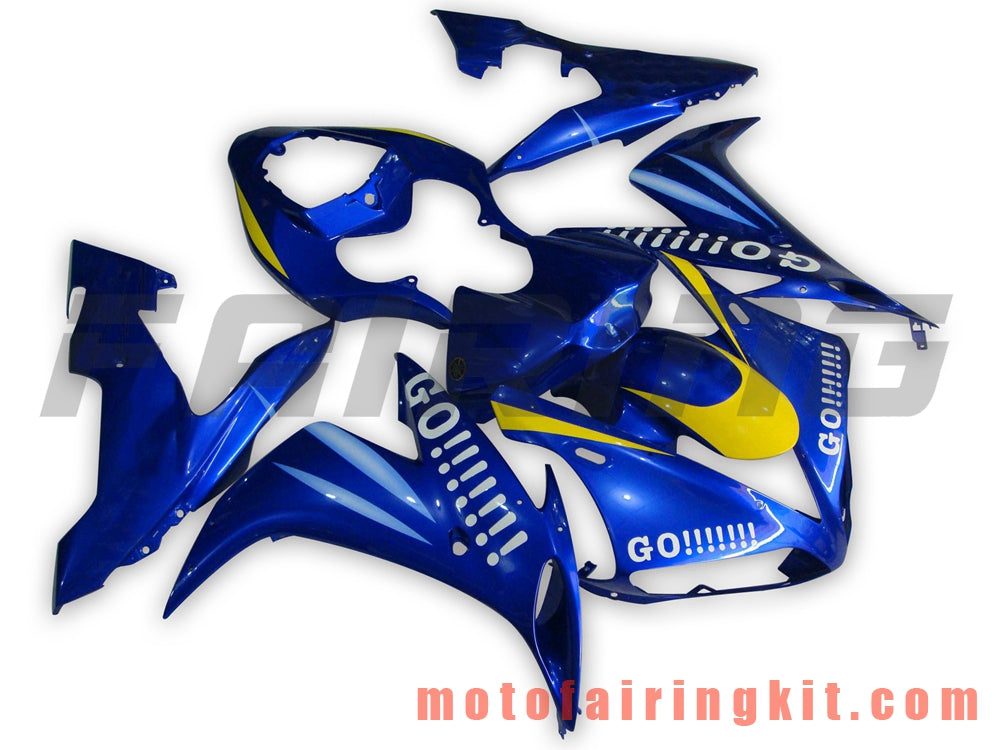 フェアリングキット YZF-1000 R1 2004 2005 2006 YZF 1000 R1 04 05 06 プラスチック ABS 射出成型 完全なオートバイボディ アフターマーケットボディワークフレーム (ブルー &amp; イエロー) B030