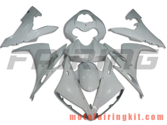 Fairing Kits Fit for YZF-1000 R1 2004 2005 2006 YZF 1000 R1 04 05 06 Plastic ABS Injection Mold Complete Motorcycle Body Aftermarket Bodywork Frame (White) B032