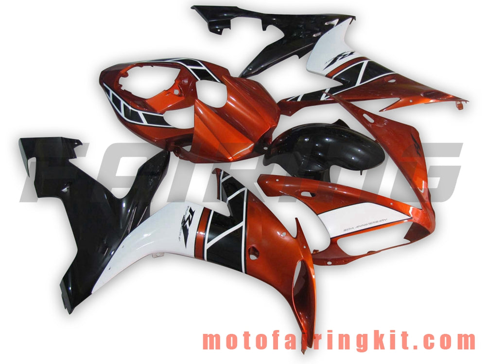 Fairing Kits Fit for YZF-1000 R1 2004 2005 2006 YZF 1000 R1 04 05 06 Plastic ABS Injection Mold Complete Motorcycle Body Aftermarket Bodywork Frame (Orange & Black) B034