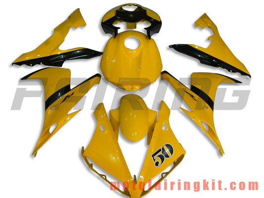 Fairing Kits Fit for YZF-1000 R1 2004 2005 2006 YZF 1000 R1 04 05 06 Plastic ABS Injection Mold Complete Motorcycle Body Aftermarket Bodywork Frame (Yellow & Black) B037