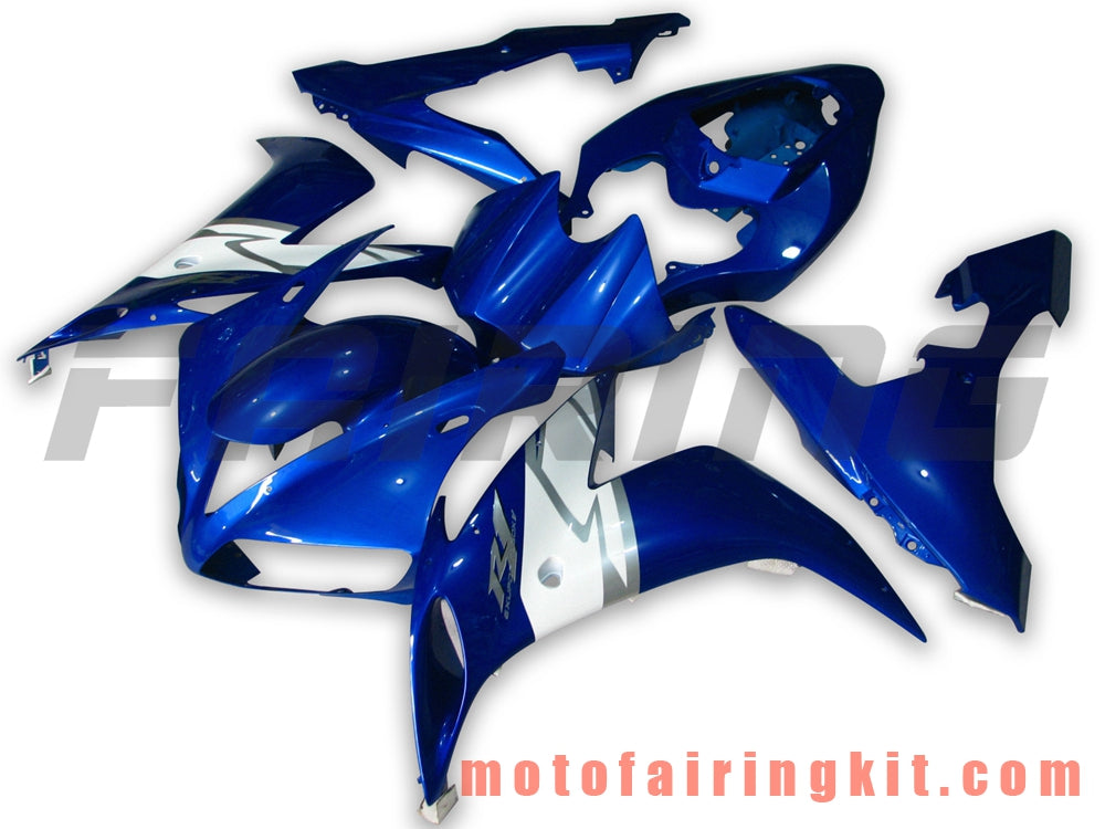 Fairing Kits Fit for YZF-1000 R1 2004 2005 2006 YZF 1000 R1 04 05 06 Plastic ABS Injection Mold Complete Motorcycle Body Aftermarket Bodywork Frame (Blue & White) B038