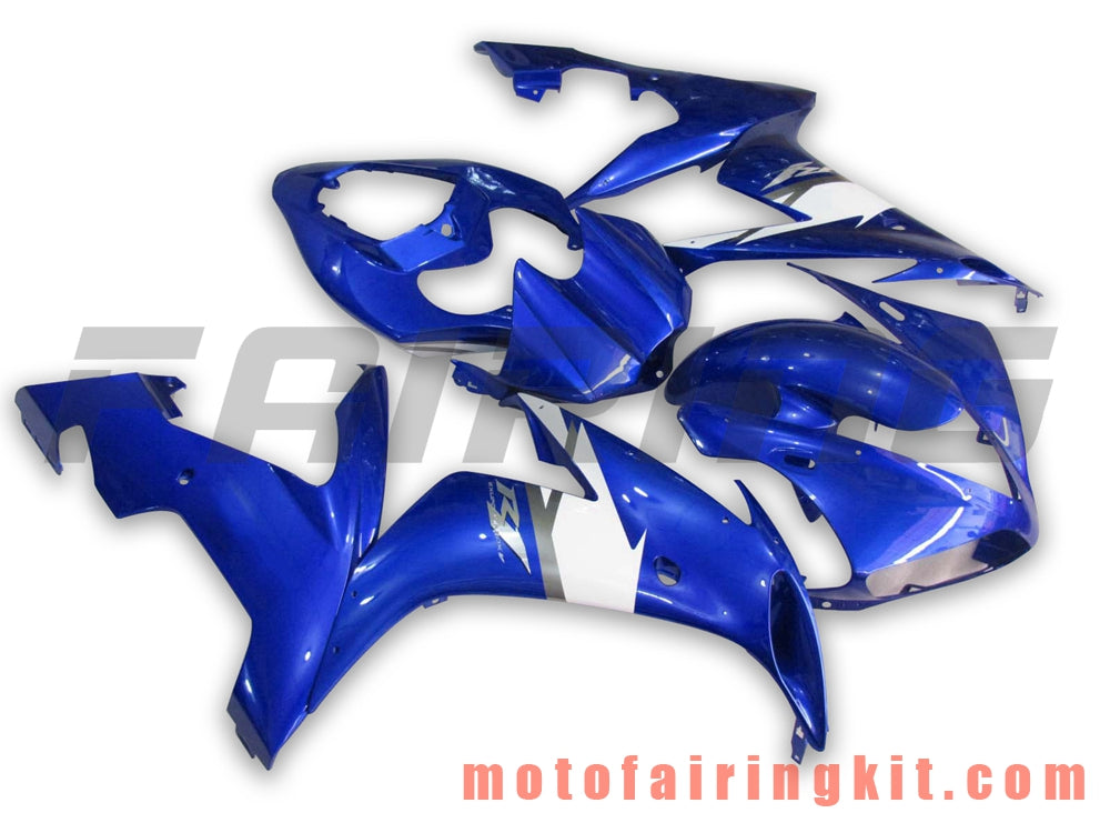 Fairing Kits Fit for YZF-1000 R1 2004 2005 2006 YZF 1000 R1 04 05 06 Plastic ABS Injection Mold Complete Motorcycle Body Aftermarket Bodywork Frame (Blue & White) B039