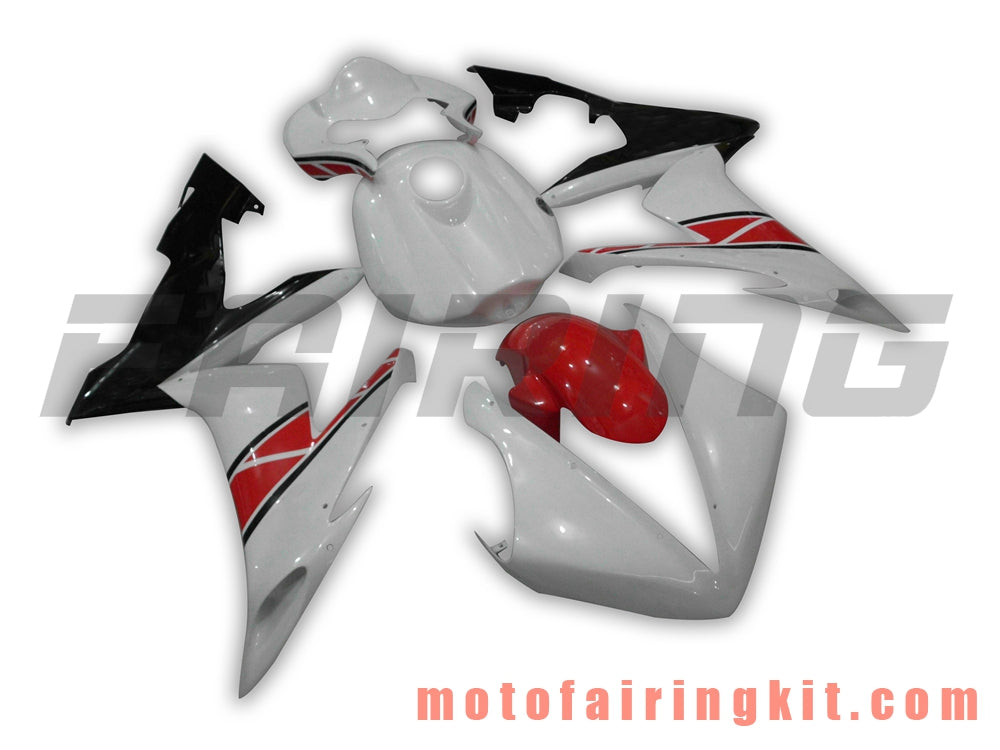 Fairing Kits Fit for YZF-1000 R1 2004 2005 2006 YZF 1000 R1 04 05 06 Plastic ABS Injection Mold Complete Motorcycle Body Aftermarket Bodywork Frame (White & Red) B040