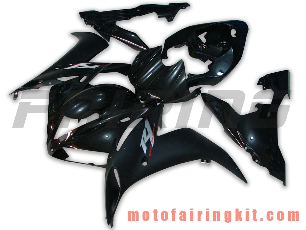 Fairing Kits Fit for YZF-1000 R1 2004 2005 2006 YZF 1000 R1 04 05 06 Plastic ABS Injection Mold Complete Motorcycle Body Aftermarket Bodywork Frame (Black) B042