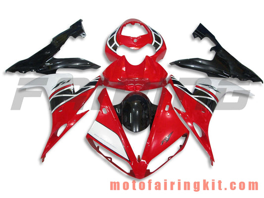 Fairing Kits Fit for YZF-1000 R1 2004 2005 2006 YZF 1000 R1 04 05 06 Plastic ABS Injection Mold Complete Motorcycle Body Aftermarket Bodywork Frame (Red & Black) B047