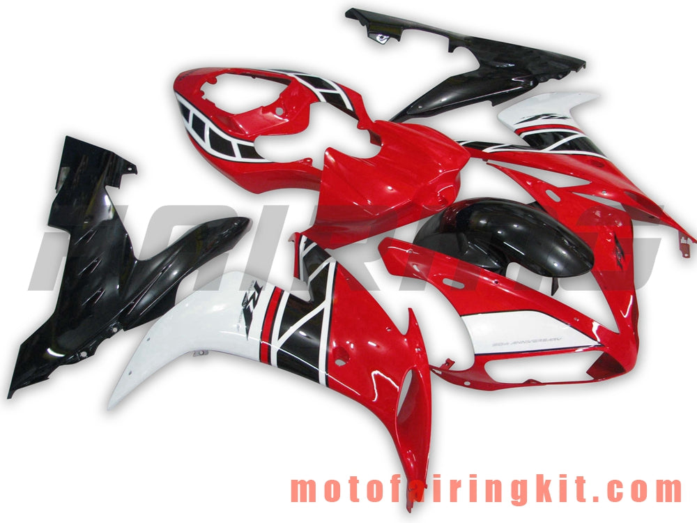 Fairing Kits Fit for YZF-1000 R1 2004 2005 2006 YZF 1000 R1 04 05 06 Plastic ABS Injection Mold Complete Motorcycle Body Aftermarket Bodywork Frame (Red & Black) B047