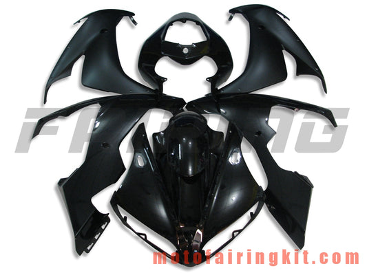 Fairing Kits Fit for YZF-1000 R1 2004 2005 2006 YZF 1000 R1 04 05 06 Plastic ABS Injection Mold Complete Motorcycle Body Aftermarket Bodywork Frame (Black) B048