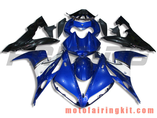 Fairing Kits Fit for YZF-1000 R1 2004 2005 2006 YZF 1000 R1 04 05 06 Plastic ABS Injection Mold Complete Motorcycle Body Aftermarket Bodywork Frame (Blue & Black) B049