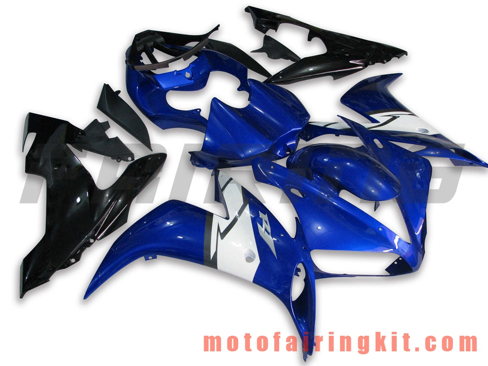 Fairing Kits Fit for YZF-1000 R1 2004 2005 2006 YZF 1000 R1 04 05 06 Plastic ABS Injection Mold Complete Motorcycle Body Aftermarket Bodywork Frame (Blue & Black) B049