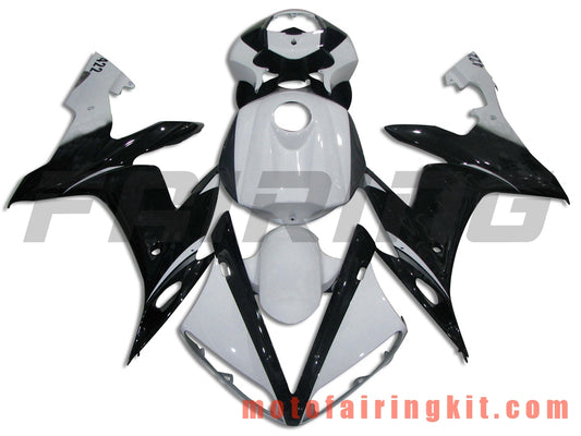 Fairing Kits Fit for YZF-1000 R1 2004 2005 2006 YZF 1000 R1 04 05 06 Plastic ABS Injection Mold Complete Motorcycle Body Aftermarket Bodywork Frame (White & Black) B056