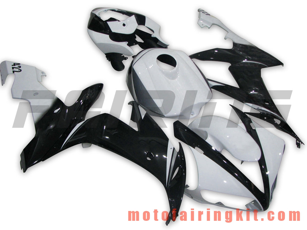 Fairing Kits Fit for YZF-1000 R1 2004 2005 2006 YZF 1000 R1 04 05 06 Plastic ABS Injection Mold Complete Motorcycle Body Aftermarket Bodywork Frame (White & Black) B056