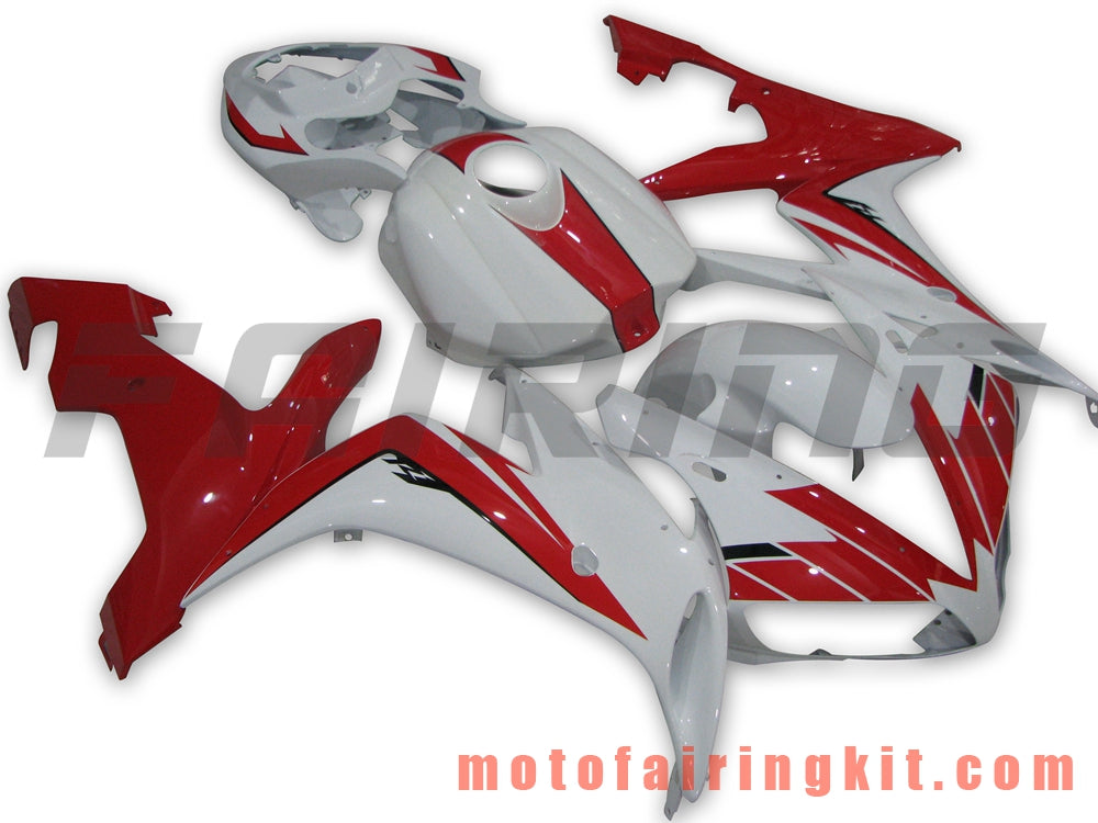 Fairing Kits Fit for YZF-1000 R1 2004 2005 2006 YZF 1000 R1 04 05 06 Plastic ABS Injection Mold Complete Motorcycle Body Aftermarket Bodywork Frame (Red & White) B057