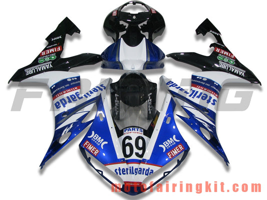 Kits de carenado aptos para YZF-1000 R1 2004 2005 2006 YZF 1000 R1 04 05 06 Molde de inyección de plástico ABS Carrocería completa para motocicleta Marco de carrocería de posventa (azul y negro) B058