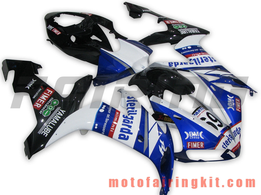 フェアリングキット YZF-1000 R1 2004 2005 2006 YZF 1000 R1 04 05 06 プラスチック ABS 射出成型 完全なオートバイボディ アフターマーケットボディワークフレーム (ブルー &amp; ブラック) B058