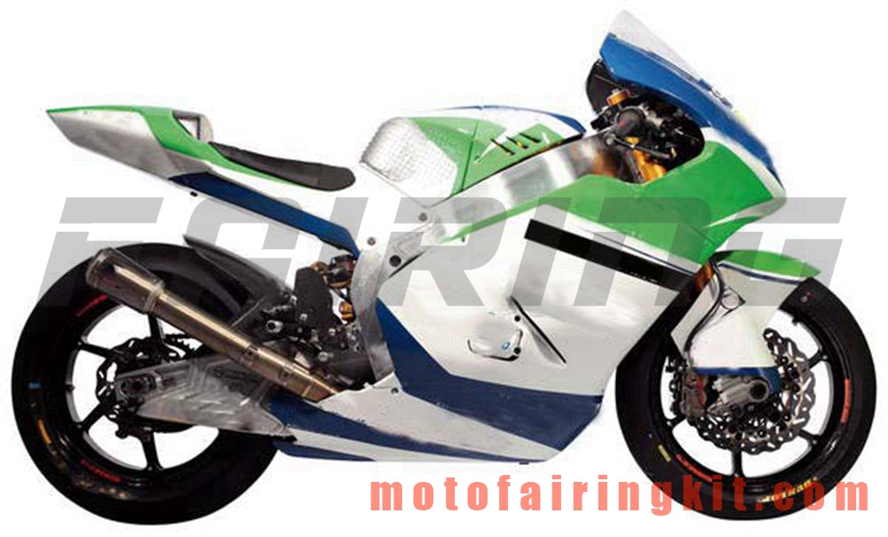 Fairing Kits Fit for YZF-1000 R1 2004 2005 2006 YZF 1000 R1 04 05 06 Plastic ABS Injection Mold Complete Motorcycle Body Aftermarket Bodywork Frame (White & Green) B059