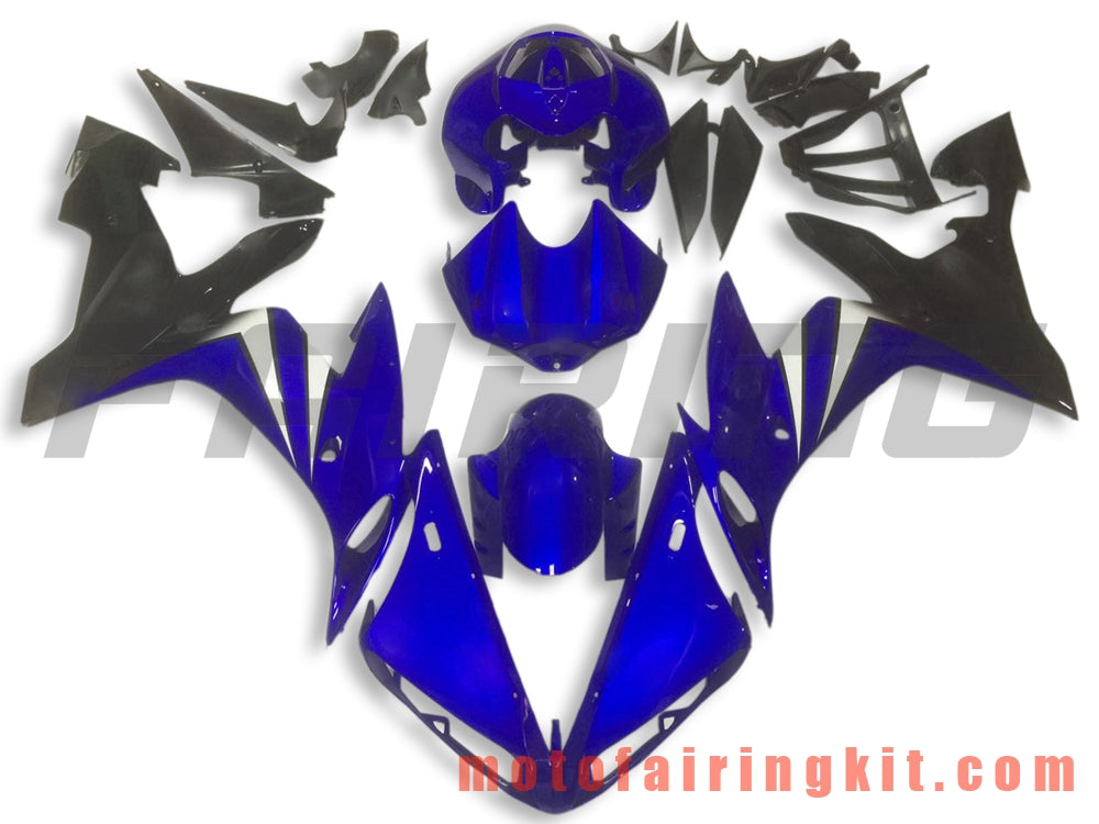 Fairing Kits Fit for YZF-1000 R1 2004 2005 2006 YZF 1000 R1 04 05 06 Plastic ABS Injection Mold Complete Motorcycle Body Aftermarket Bodywork Frame (Blue & Black) B065