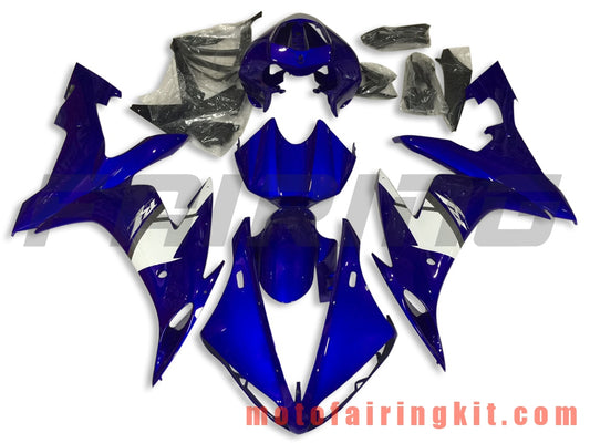 Fairing Kits Fit for YZF-1000 R1 2004 2005 2006 YZF 1000 R1 04 05 06 Plastic ABS Injection Mold Complete Motorcycle Body Aftermarket Bodywork Frame (Blue & White) B069