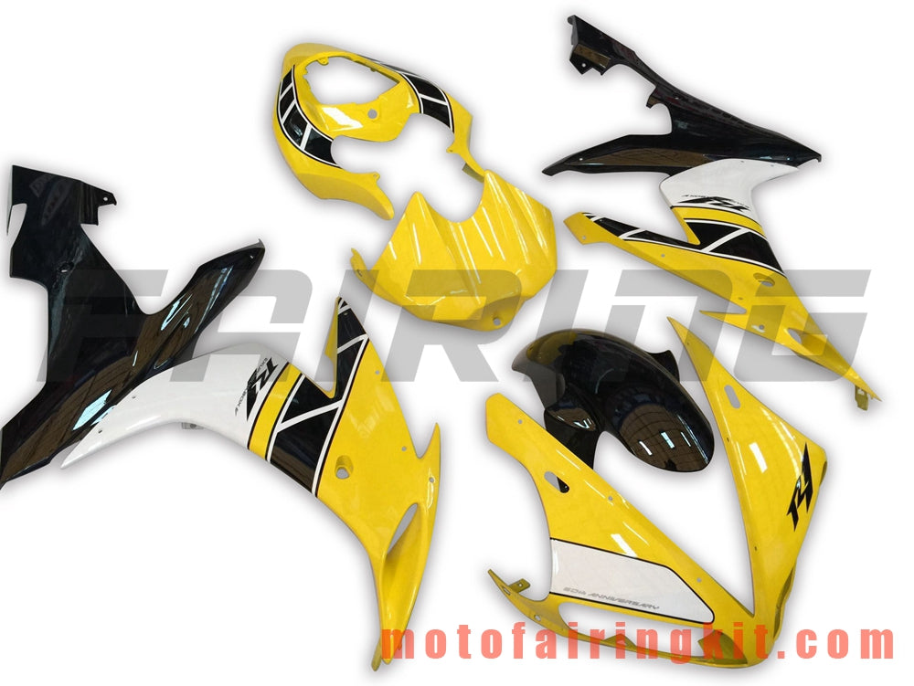 Fairing Kits Fit for YZF-1000 R1 2004 2005 2006 YZF 1000 R1 04 05 06 Plastic ABS Injection Mold Complete Motorcycle Body Aftermarket Bodywork Frame (Yellow & Black) B075