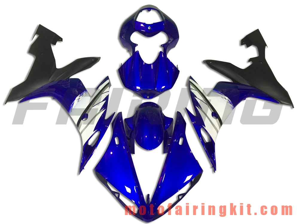 フェアリングキット YZF-1000 R1 2004 2005 2006 YZF 1000 R1 04 05 06 プラスチック ABS 射出成型 完全なオートバイボディ アフターマーケットボディワークフレーム (ブルー &amp; ブラック) B076