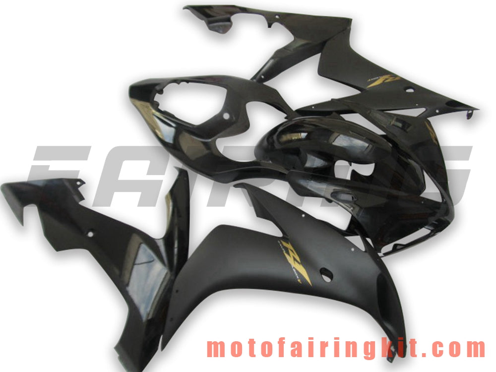 Fairing Kits Fit for YZF-1000 R1 2004 2005 2006 YZF 1000 R1 04 05 06 Plastic ABS Injection Mold Complete Motorcycle Body Aftermarket Bodywork Frame (Black) B079