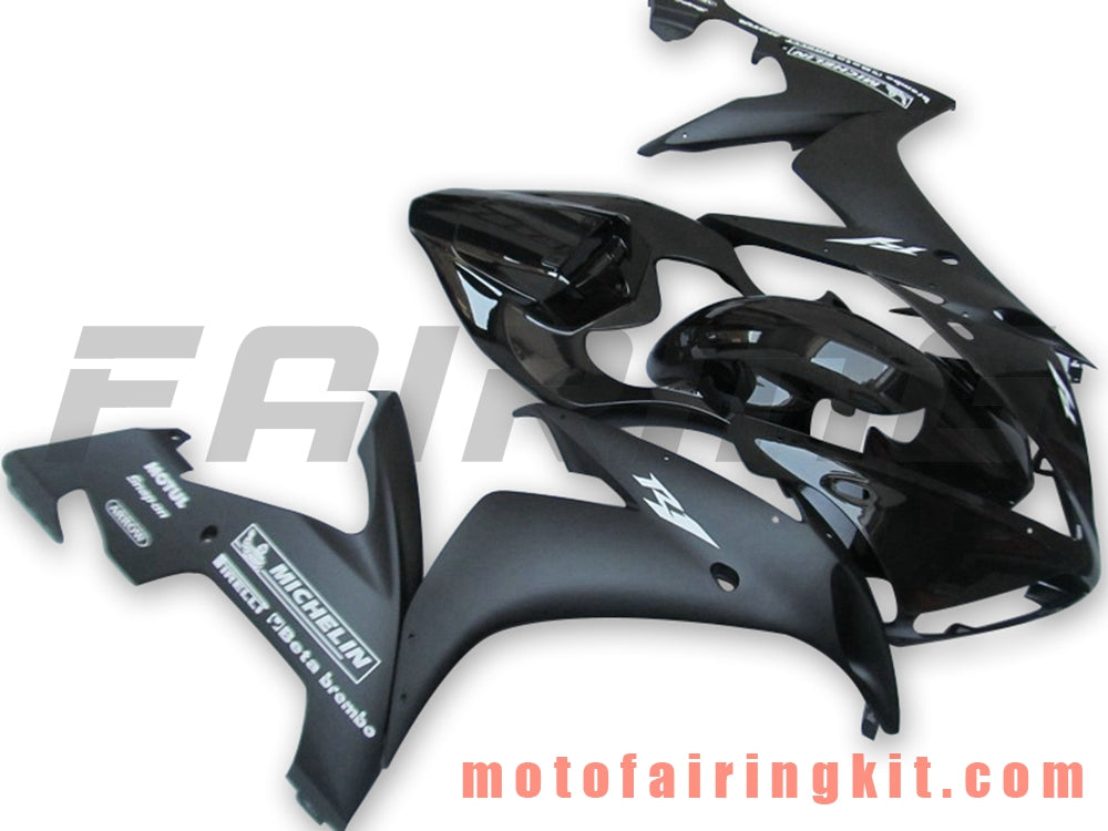 Fairing Kits Fit for YZF-1000 R1 2004 2005 2006 YZF 1000 R1 04 05 06 Plastic ABS Injection Mold Complete Motorcycle Body Aftermarket Bodywork Frame (Black) B080