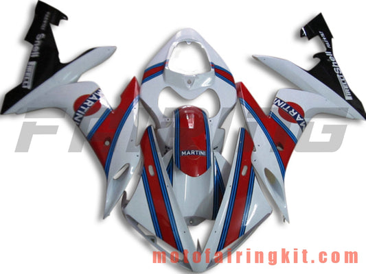 Fairing Kits Fit for YZF-1000 R1 2004 2005 2006 YZF 1000 R1 04 05 06 Plastic ABS Injection Mold Complete Motorcycle Body Aftermarket Bodywork Frame (White & Red) B084