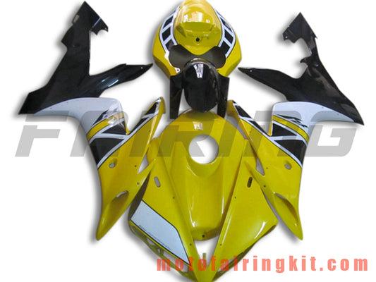 Fairing Kits Fit for YZF-1000 R1 2004 2005 2006 YZF 1000 R1 04 05 06 Plastic ABS Injection Mold Complete Motorcycle Body Aftermarket Bodywork Frame (Yellow & Black) B085