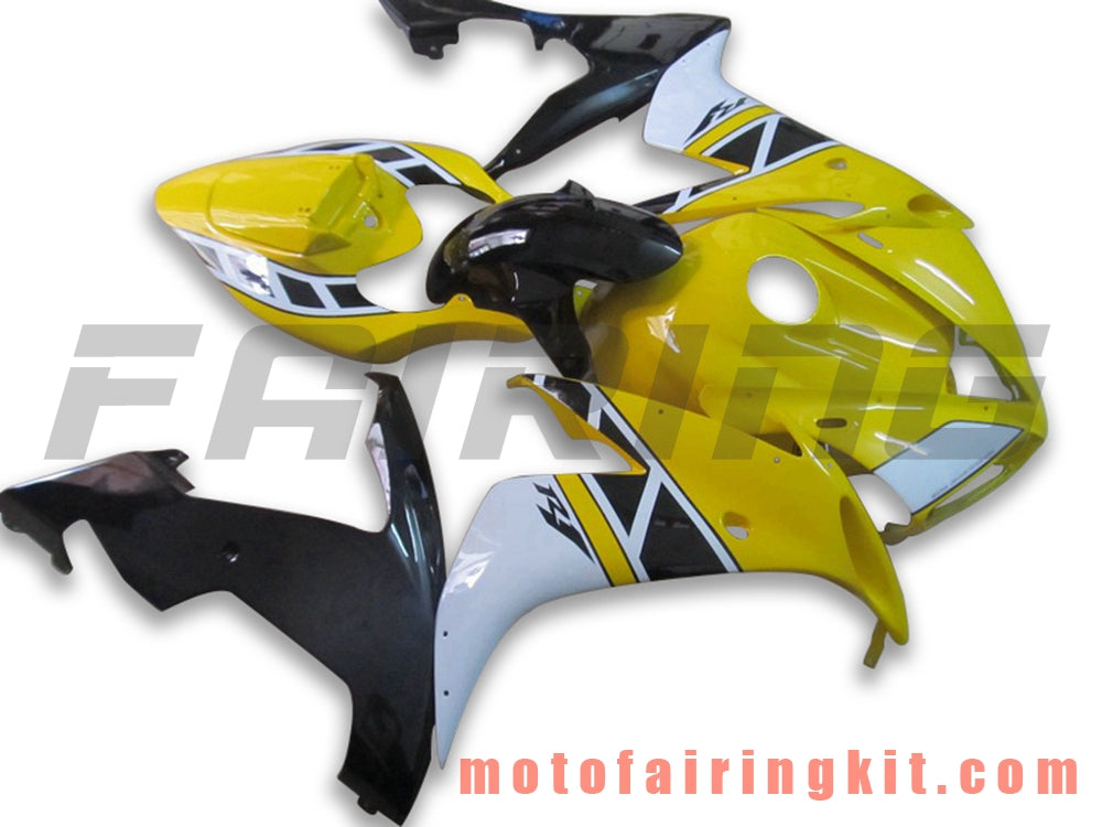 Fairing Kits Fit for YZF-1000 R1 2004 2005 2006 YZF 1000 R1 04 05 06 Plastic ABS Injection Mold Complete Motorcycle Body Aftermarket Bodywork Frame (Yellow & Black) B085