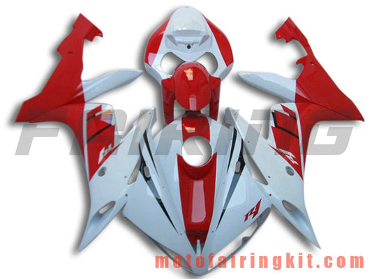 Fairing Kits Fit for YZF-1000 R1 2004 2005 2006 YZF 1000 R1 04 05 06 Plastic ABS Injection Mold Complete Motorcycle Body Aftermarket Bodywork Frame (Red & White) B087