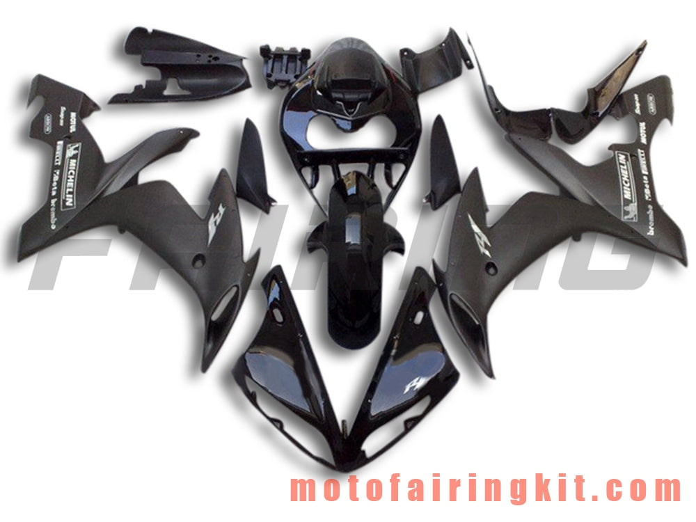 Fairing Kits Fit for YZF-1000 R1 2004 2005 2006 YZF 1000 R1 04 05 06 Plastic ABS Injection Mold Complete Motorcycle Body Aftermarket Bodywork Frame (Black) B088