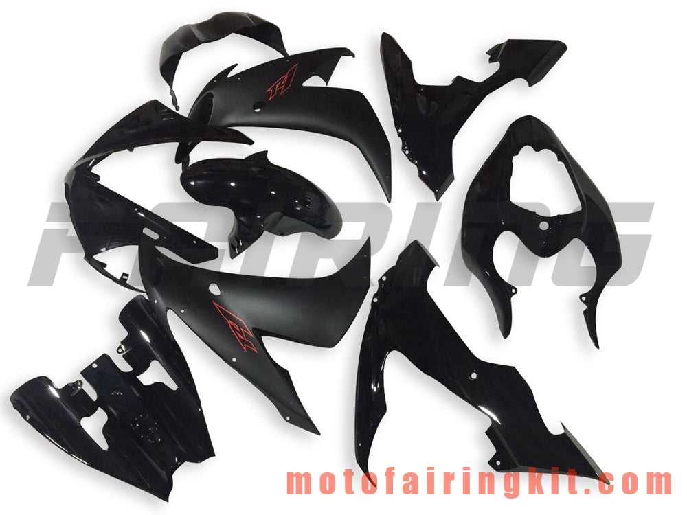 Fairing Kits Fit for YZF-1000 R1 2004 2005 2006 YZF 1000 R1 04 05 06 Plastic ABS Injection Mold Complete Motorcycle Body Aftermarket Bodywork Frame (Black) B091