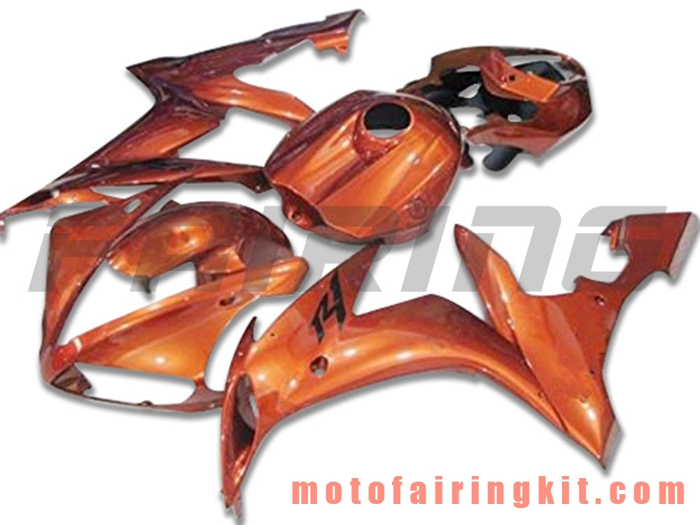 Fairing Kits Fit for YZF-1000 R1 2004 2005 2006 YZF 1000 R1 04 05 06 Plastic ABS Injection Mold Complete Motorcycle Body Aftermarket Bodywork Frame (Orange) B096