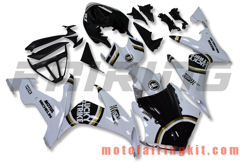 Fairing Kits Fit for YZF-1000 R1 2004 2005 2006 YZF 1000 R1 04 05 06 Plastic ABS Injection Mold Complete Motorcycle Body Aftermarket Bodywork Frame (White & Black) B100