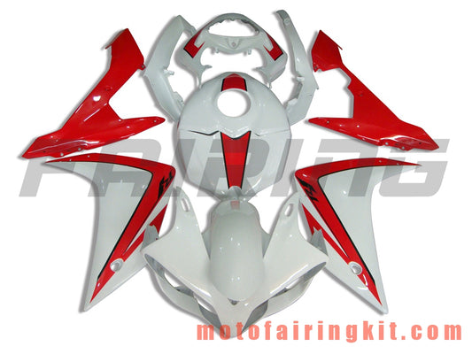 Fairing Kits Fit for YZF-1000 R1 2007 2008 YZF 1000 R1 07 08 Plastic ABS Injection Mold Complete Motorcycle Body Aftermarket Bodywork Frame (Red & White) B004