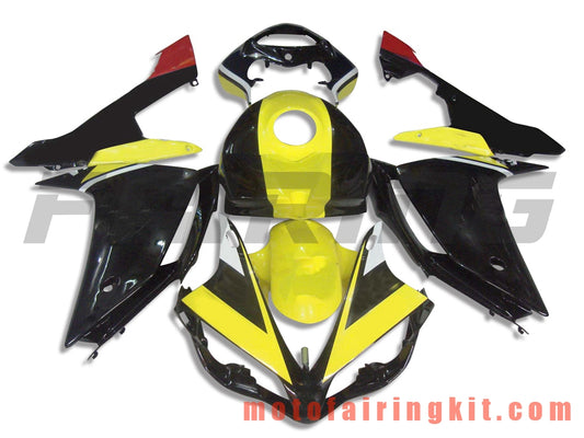 フェアリングキット YZF-1000 R1 2007 2008 YZF 1000 R1 07 08 プラスチック ABS 射出成形 完全なオートバイボディ アフターマーケットボディワークフレーム (イエロー &amp; ブラック) B006