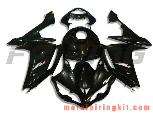 Fairing Kits Fit for YZF-1000 R1 2007 2008 YZF 1000 R1 07 08 Plastic ABS Injection Mold Complete Motorcycle Body Aftermarket Bodywork Frame (Black) B008