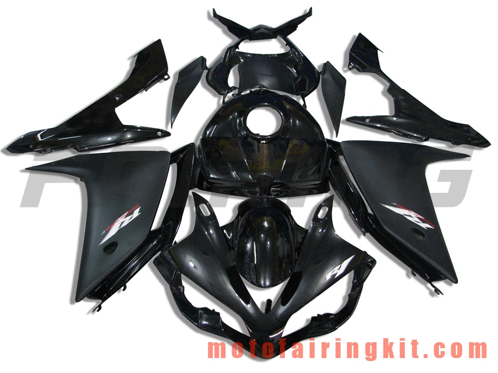 Fairing Kits Fit for YZF-1000 R1 2007 2008 YZF 1000 R1 07 08 Plastic ABS Injection Mold Complete Motorcycle Body Aftermarket Bodywork Frame (Black) B010