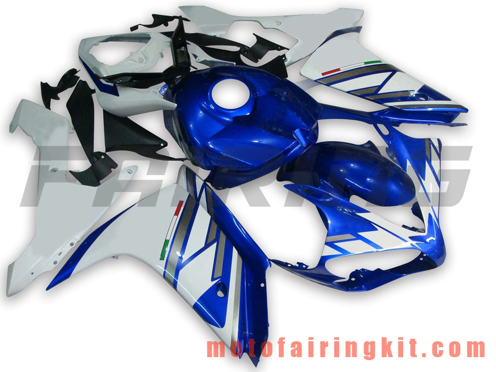 Fairing Kits Fit for YZF-1000 R1 2007 2008 YZF 1000 R1 07 08 Plastic ABS Injection Mold Complete Motorcycle Body Aftermarket Bodywork Frame (Blue & White) B011