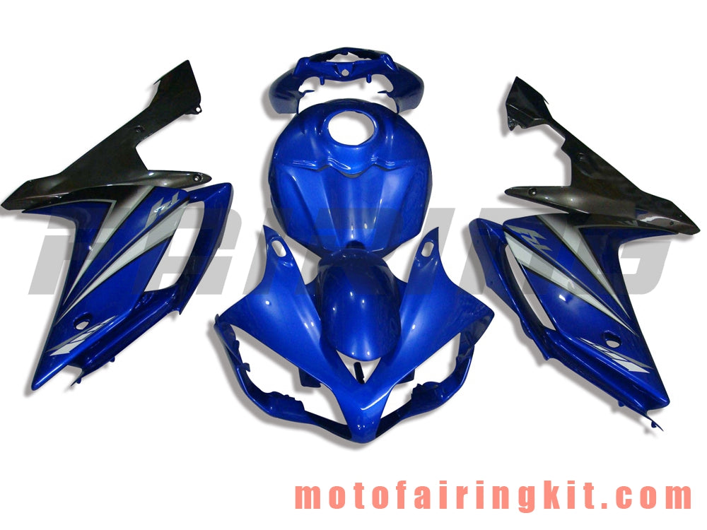 Fairing Kits Fit for YZF-1000 R1 2007 2008 YZF 1000 R1 07 08 Plastic ABS Injection Mold Complete Motorcycle Body Aftermarket Bodywork Frame (Blue & Black) B012