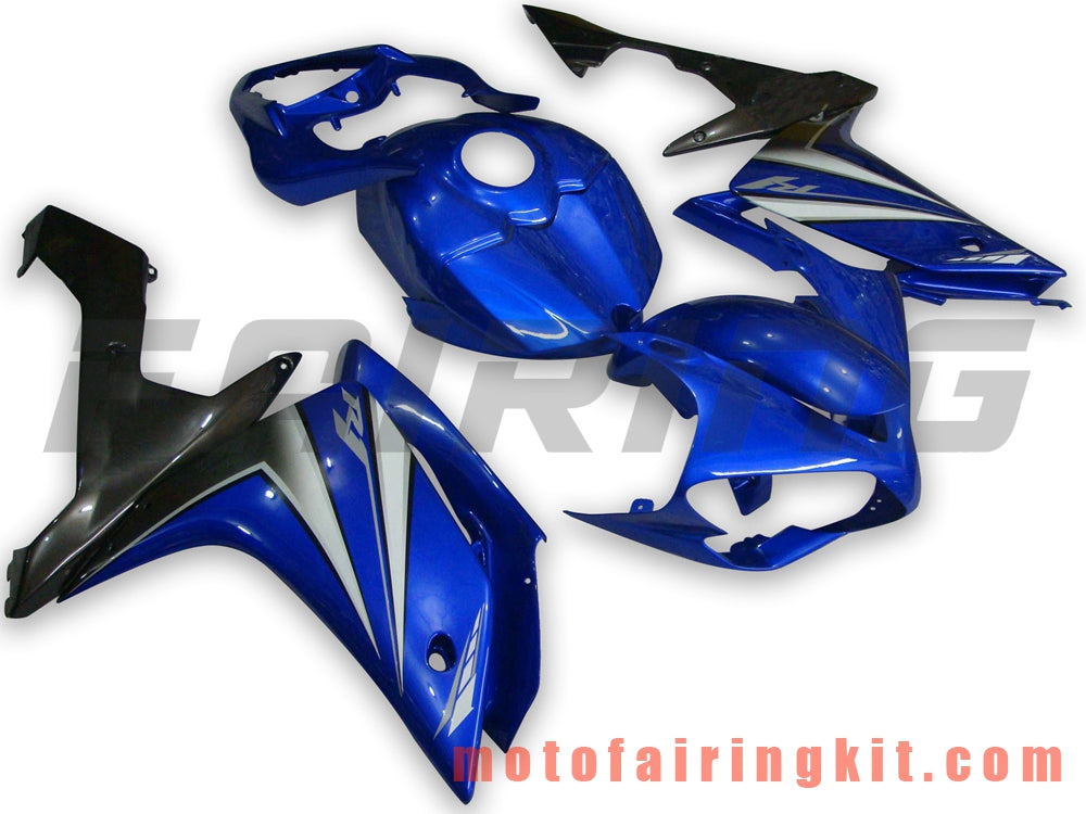 フェアリングキット YZF-1000 R1 2007 2008 YZF 1000 R1 07 08 プラスチック ABS 射出成形 完全なオートバイボディ アフターマーケットボディワークフレーム (ブルー &amp; ブラック) B012