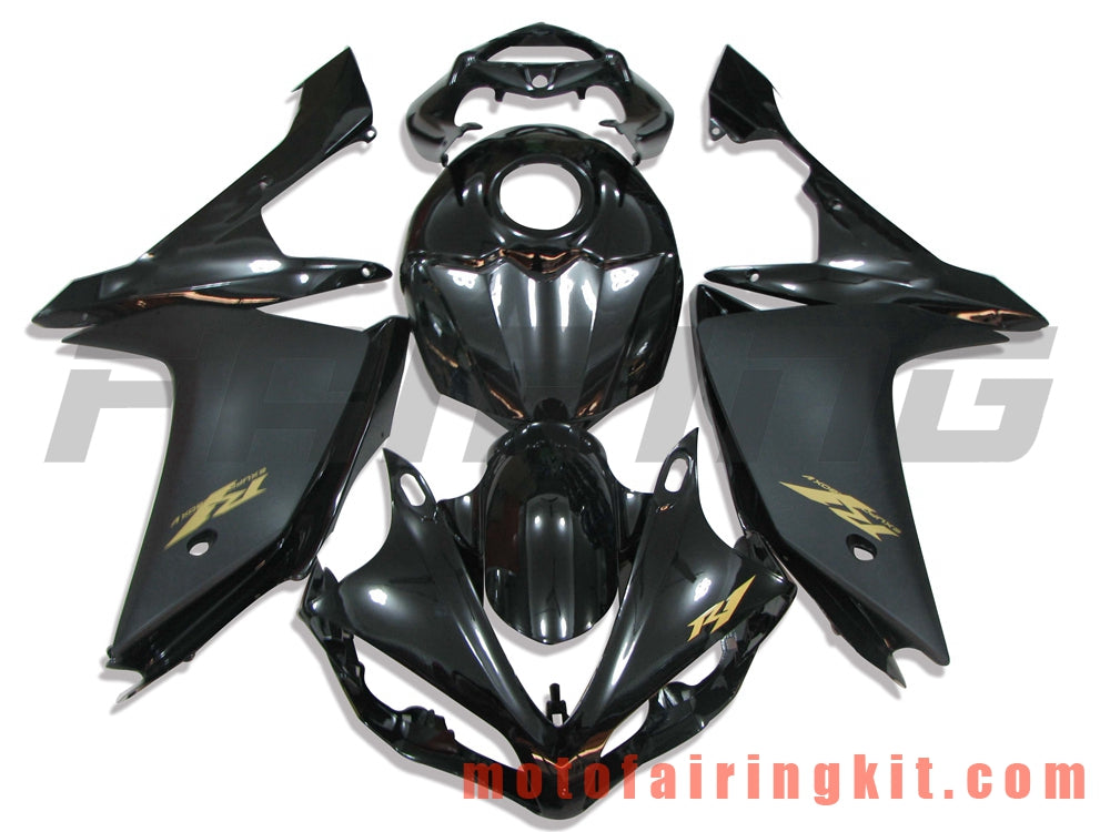 Fairing Kits Fit for YZF-1000 R1 2007 2008 YZF 1000 R1 07 08 Plastic ABS Injection Mold Complete Motorcycle Body Aftermarket Bodywork Frame (Black) B015