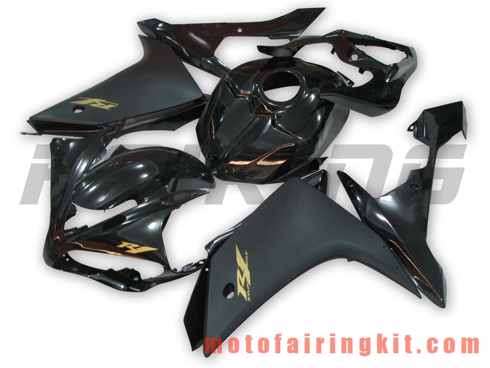 Fairing Kits Fit for YZF-1000 R1 2007 2008 YZF 1000 R1 07 08 Plastic ABS Injection Mold Complete Motorcycle Body Aftermarket Bodywork Frame (Black) B015