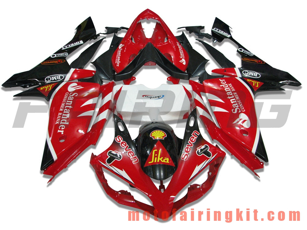 Fairing Kits Fit for YZF-1000 R1 2007 2008 YZF 1000 R1 07 08 Plastic ABS Injection Mold Complete Motorcycle Body Aftermarket Bodywork Frame (Red & Black) B017