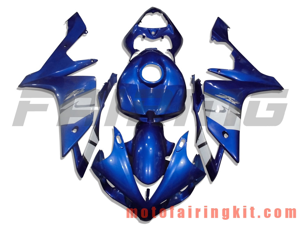 Kits de carenado aptos para YZF-1000 R1 2007 2008 YZF 1000 R1 07 08 Molde de inyección de plástico ABS Carrocería completa para motocicleta Marco de carrocería de posventa (azul y blanco) B020