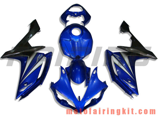 Fairing Kits Fit for YZF-1000 R1 2007 2008 YZF 1000 R1 07 08 Plastic ABS Injection Mold Complete Motorcycle Body Aftermarket Bodywork Frame (Blue & Black) B022