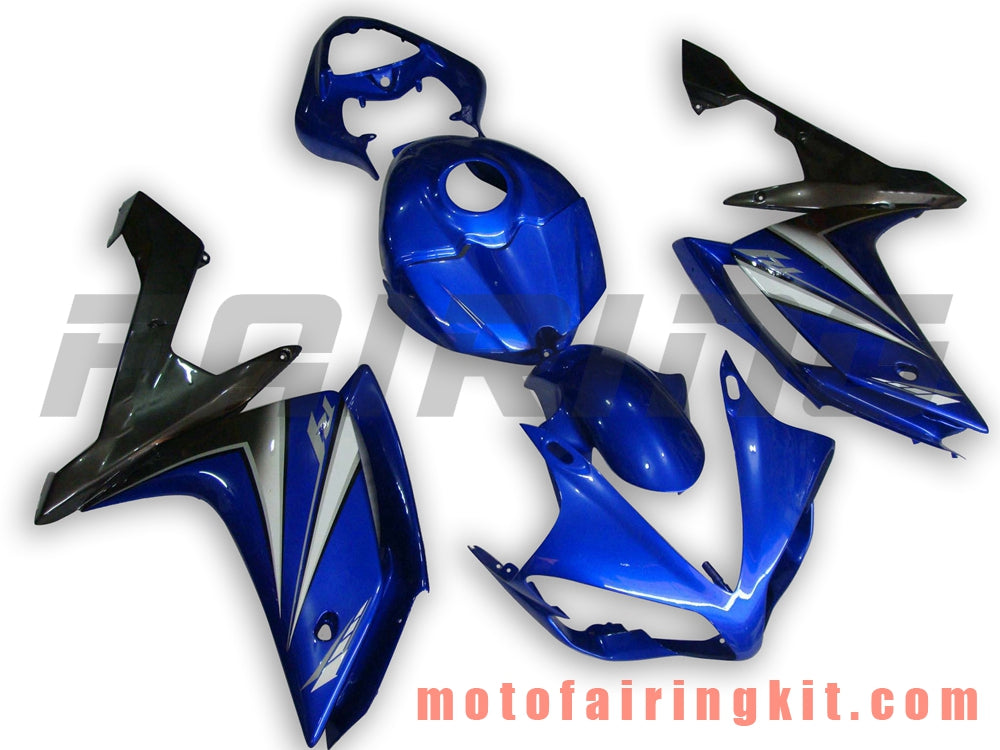 フェアリングキット YZF-1000 R1 2007 2008 YZF 1000 R1 07 08 プラスチック ABS 射出成型 完全なオートバイボディ アフターマーケットボディワークフレーム (ブルー &amp; ブラック) B022