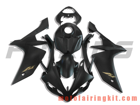 Fairing Kits Fit for YZF-1000 R1 2007 2008 YZF 1000 R1 07 08 Plastic ABS Injection Mold Complete Motorcycle Body Aftermarket Bodywork Frame (Black) B024