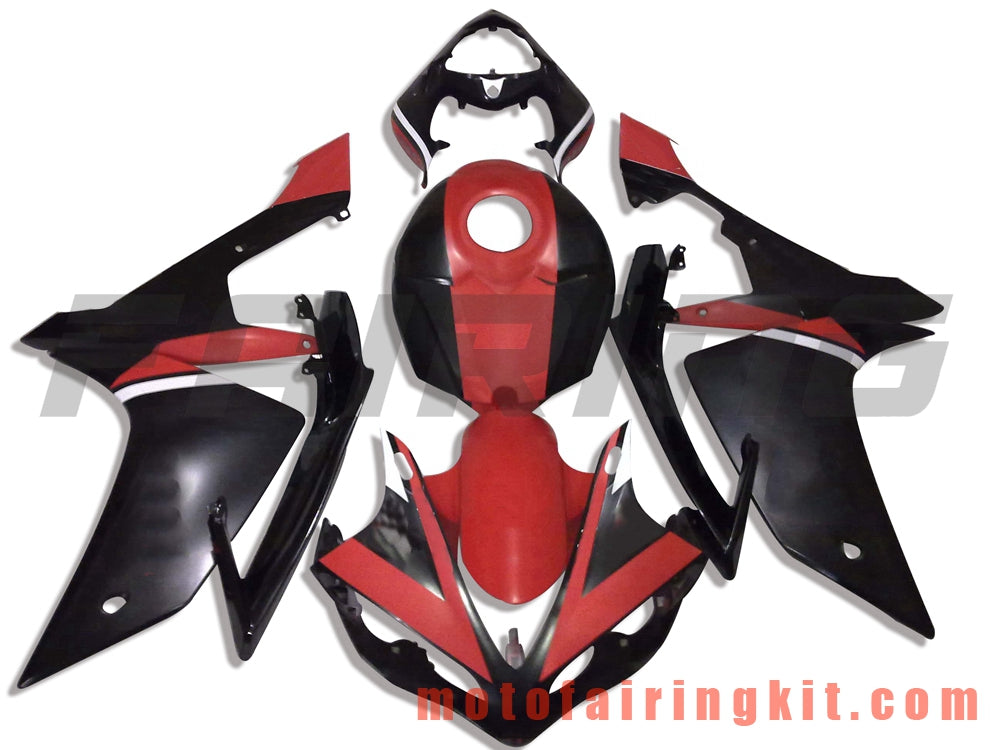 Fairing Kits Fit for YZF-1000 R1 2007 2008 YZF 1000 R1 07 08 Plastic ABS Injection Mold Complete Motorcycle Body Aftermarket Bodywork Frame (Red & Black) B027