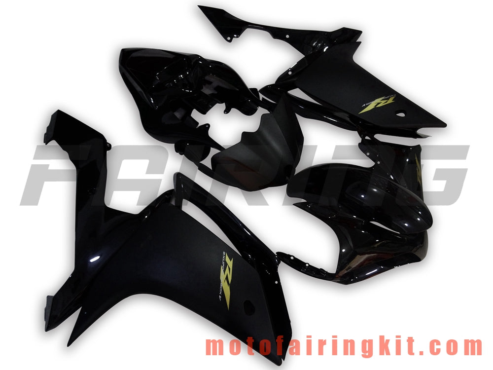 フェアリングキット YZF-1000 R1 2007 2008 YZF 1000 R1 07 08 プラスチック ABS 射出成形 完全なオートバイボディ アフターマーケットボディワークフレーム (ブラック) B030